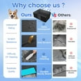 thumbnail image 5 of Back Seat Extender for Dogs, Hard Bottom Dog Car Seat Cover for Truck Back Seat, Upgraded PU Leather Dog Hammock for Car, Waterproof, Anti Scratch, Larger Space, Holds 400lbs, 5 of 7