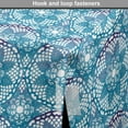 thumbnail image 4 of Floral Dog Crate Cover, Continuous Lace Look Doilies Pattern Floral Motifs, Easy to Use Pet Kennel Cover Small Dogs Puppies Kittens, 7 Sizes, Indigo Sea Blue, by Ambesonne, 4 of 6