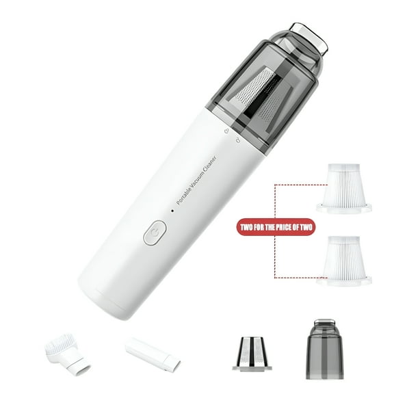 ZEPARO Car Vacuum Cleaner 4000Pa Powerful Suction Handheld Vacuum,Cordless Wireless Portable Mini Car Vacuum USB Rechargeable for Car Home Pet Hair Cleaning