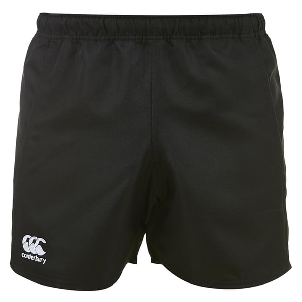 Canterbury - Pantalón Corto de Rugby para Hombre (Negro)