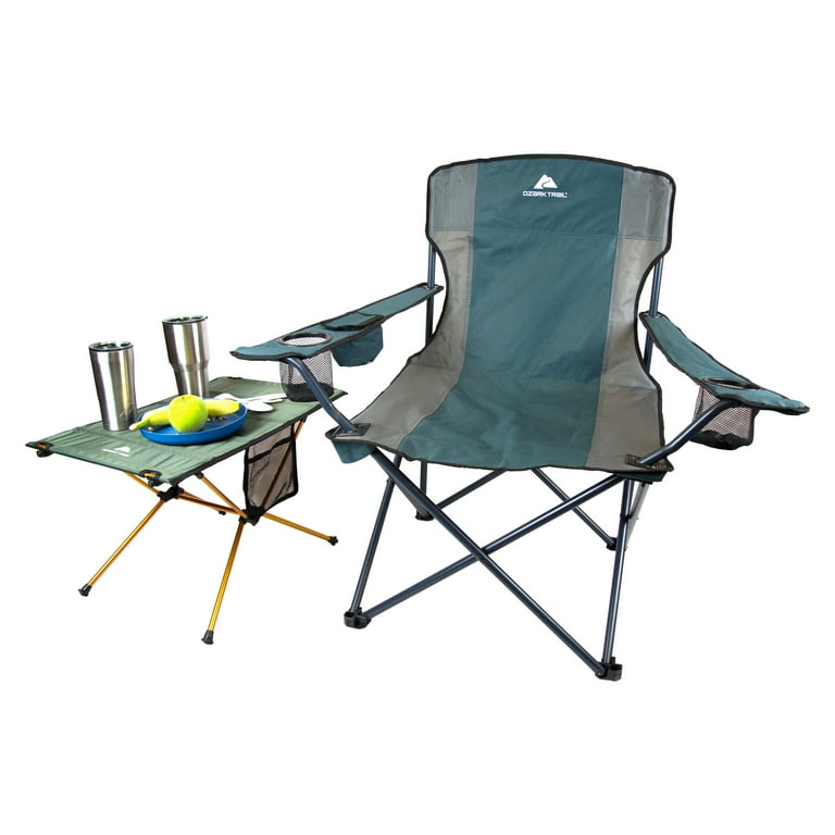 Ozark trail oversized tailgate sale quad folding camp chair