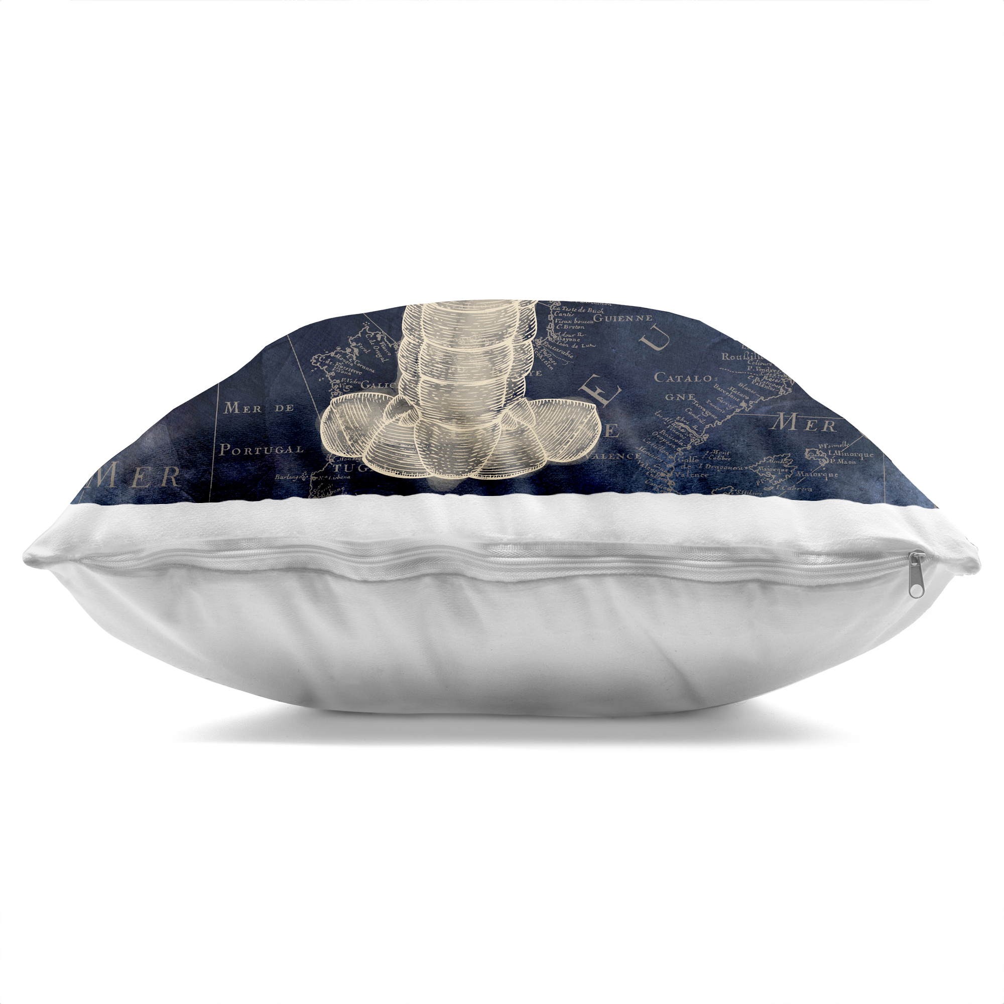 Stupell Industries Lobster Contour over Map Decorative Printed Throw Pillow, design by Sasha