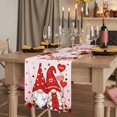 thumbnail image 2 of Table Runners 70 Inches Long Dress Scarves, Valentine's Day Farmhouse Coffee/Dining/Kitchen Table Decor, Holiday Table Runner, Pink Gnomes Romantic Love Balloon Trees 13x70 Inch, 2 of 9