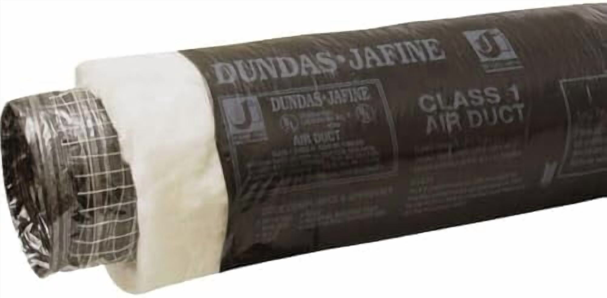 Dundas Jafine BPC425R6 Insulated Flexible Duct with Black Jacket, 4-Inches by 25-Feet