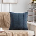 thumbnail image 5 of Decorative Square Throw Pillow Covers 18x18 Inch, Super Soft Chenille Pillows Farmhouse Fall Pillowcase for Living Room Bedroom Sofa Couch Cushion Cover Navy 45x45cm, 5 of 8