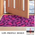 thumbnail image 3 of Pink and Black Of Leopard Print Door Rugs,Washable Non Slip Door Mats Indoor,Decorative Door Mats,Entry Mat Indoor for Entrance,Bedroom,Kitchen,Bathroom,17"x30", 3 of 6