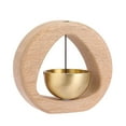 thumbnail image 2 of Timbre de puerta de dopamina de madera maciza de latón, accesorios para refrigerador, artesanías, regalos, campanas, carillones de viento, decoraciones para el hogar, decoraciones de campana de estilo, 2 of 9