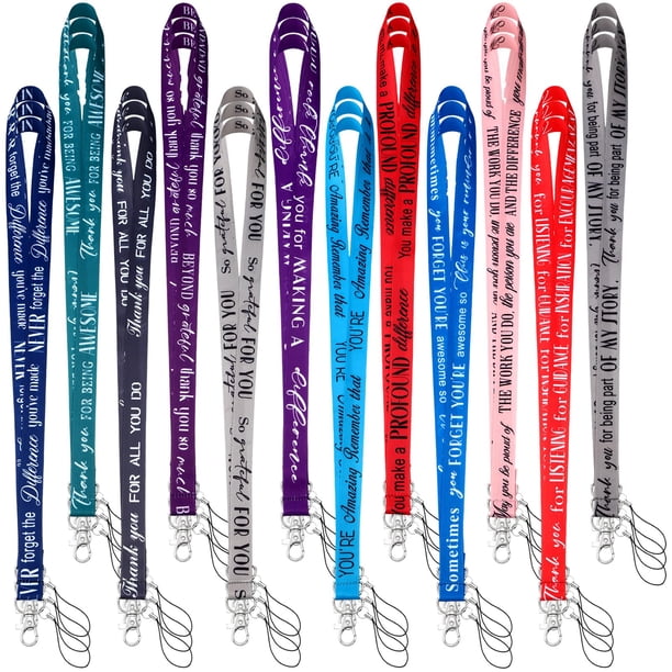 Lanyard Bulk Motipuns, 36 unidades, para tarjetas de identificación, regalos para empleados