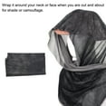 thumbnail image 4 of 63"x20" Camo Scarf Camouflage Netting Camo Mesh Net Veil Desert Mesh Scarves for Outdoor Activities Black 2 Pack, 4 of 5