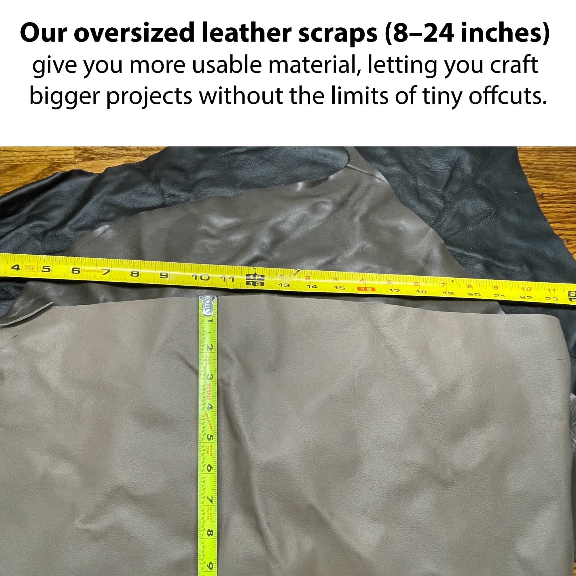 10 lbs. Genuine Upholstery Leather Remnants – Assorted Colors & Sizes – Ideal for Crafts, Repairs & DIY Projects