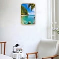 thumbnail image 5 of 12x8 in Framed Coast Wall Art Decor with Gold Frame and Decorative Beach Pictures Print for Mater Room, Modern Home Decor, Crystal Porcelain Painting Wall Decor, 5 of 8