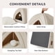 thumbnail image 4 of Carpa interior plegable para gatos Bedsure, 44 cm, 2 en 1, color beige, 4 of 5