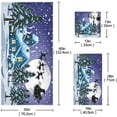 thumbnail image 2 of Coolnut 3 PCS Towel Christmas Pattern Cotton Bath Towel Set (1 Bath Towel, 1 Hand Towel, 1 Washcloth) for Bathroom, Super Soft and Quick Dry Towels, 2 of 6