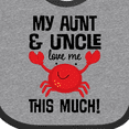thumbnail image 4 of Inktastic My Aunt and Uncle Love Me Nephew Boys or Girls Baby Bib, 4 of 4