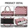 thumbnail image 4 of Large Capacity Tote Bag,Red and White Checkered Pattern Handbag Fashion Luxury Tote Bag,15.7"x13"x 5.1" Inches,Laptop Compatible, 4 of 6