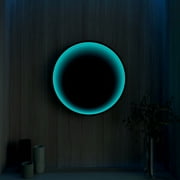 Ozarke 3D Circle Infinity Mirror Light, LED Wall Mirror RGB Color - Small