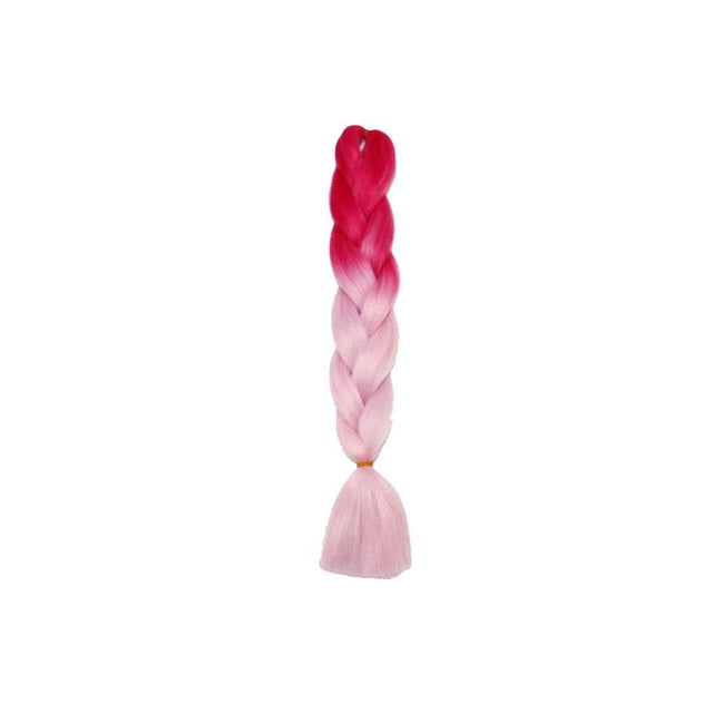 kurtrusly Gradient Color Women Braid Hair Large Braiding Hair Wigs High Temperature Fiber Synthetic Hair Extensions