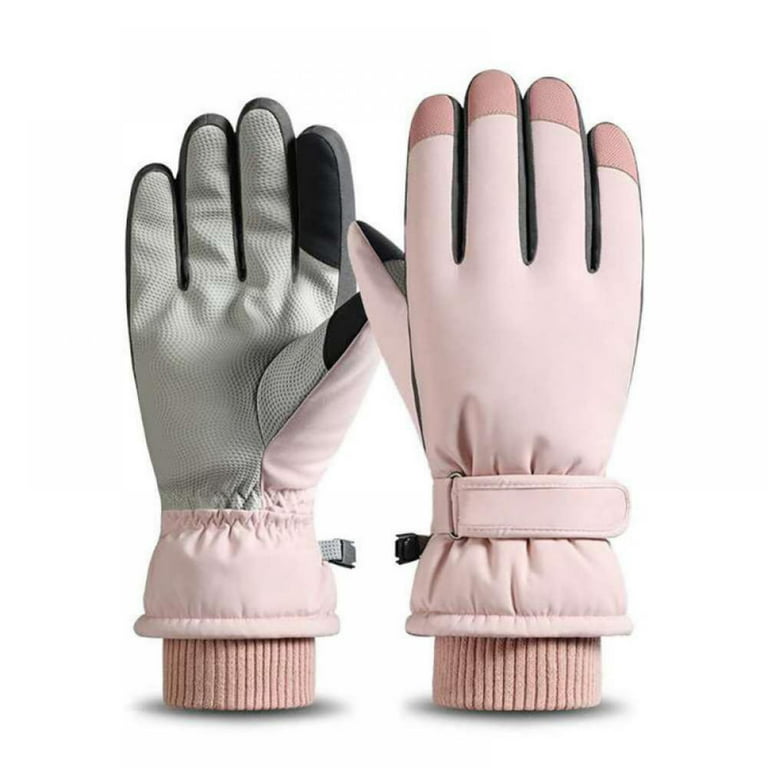 Waterproof & Windproof Winter Gloves for Women, Touchscreen Thermal Gloves  for Cold Weather, Ski Snowboard Work Gloves 