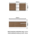 thumbnail image 3 of Mueble de Cocina Compacta Madesa Glamy 150cm, 3 of 5