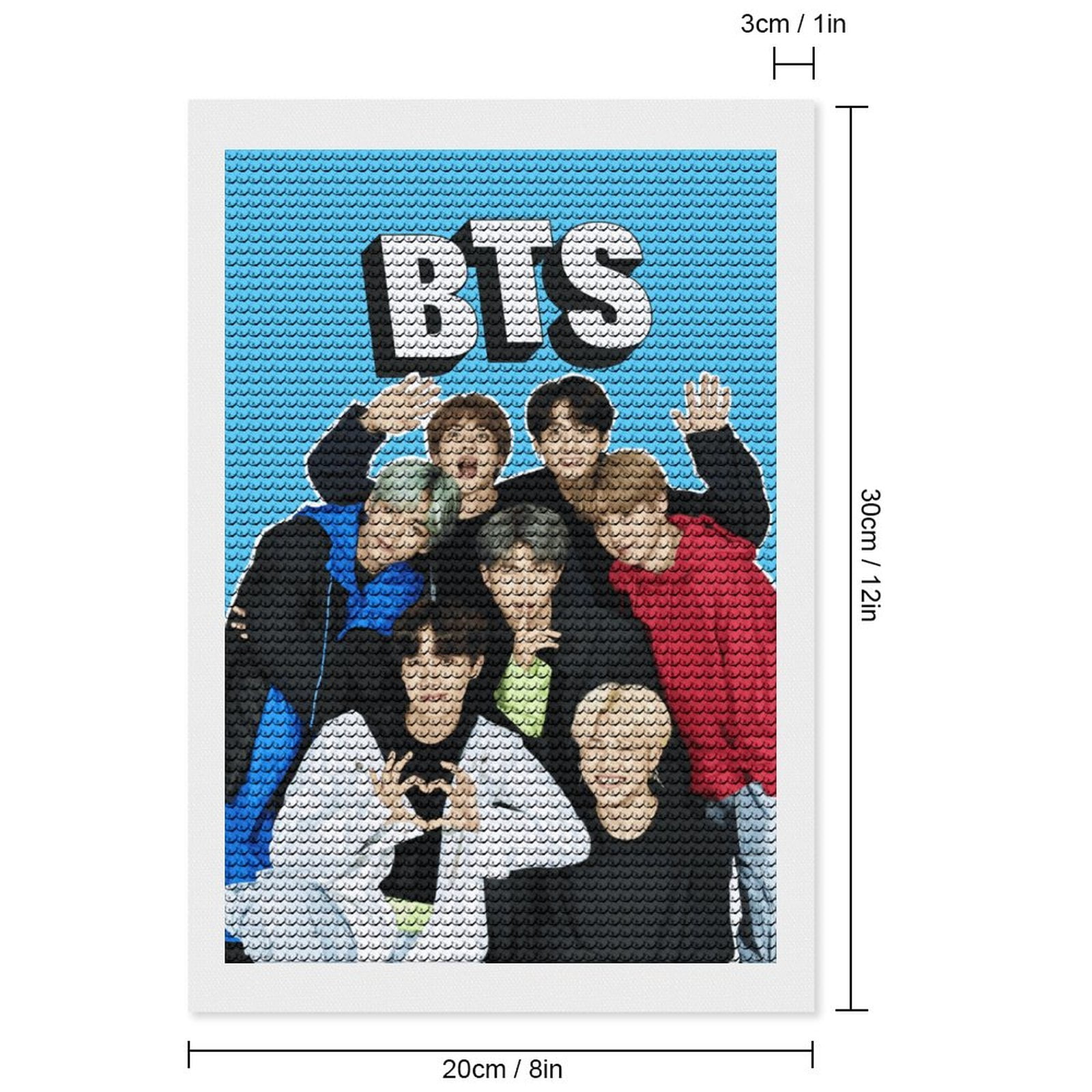 No.92 神アート DMART-19 4セット Diamond Art Kits for Adults Kpop BTS Diamond Art Gem Art Painting