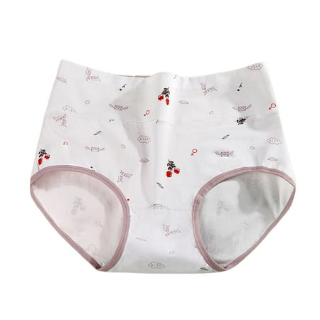 GHSOHS Womens Underwear Panty Comfortable Thongs for Women Nylon Underwear for Underwear Printed High Waist Cotton Soft Full Cover Underpants Cotton Crotch Seamless Underpants Briefs Underwear f XL