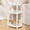 White, variant on Maliowa 3-Tier Side Table, Small End Table for Living Room Bedroom, Accent Table Nightstand with Storage Shelf for Narrow Spaces, Walnut