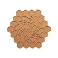 thumbnail image 1 of Modern Twist, Trivet, Hive Design, Dark Yellow, 1 of 4