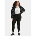 thumbnail image 6 of No Boundaries Faux Sueded Ankle Leggings, 27.5”Inseam, 1 or 2-Pack, Women's & Women's Plus Sizes XXS-4X, 6 of 7
