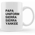 thumbnail image 1 of Leaving Gifts Ideas Joke Funny Retirement Gift Mugs For Work Colleagues Friends Him Her Boss Nato Phonetic Alphabet 32, Ceramic Novelty Coffee Mug, Tea Cup, Gift Present For Birthday, Ch, 1 of 2