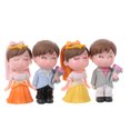 thumbnail image 4 of 2 pares de decoración para tarta combinada de novia y escoba, decoración para tarta de boda, decoración para tarta, figura de pareja, decoración para tarta de novio, decoración de paisaje Diy, 4 of 4