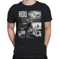 thumbnail image 2 of Houston Cityscape Urban Men's Black T-shirt, 2 of 3