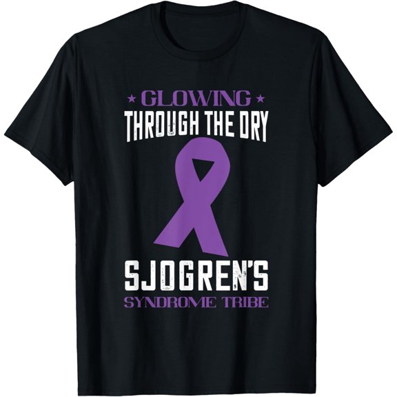 Premium Comfort - Sjogrens Syndrome Awareness Glowing Through The Dry T-Shirt