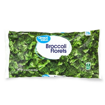 Great Value Frozen Broccoli Florets, 32 oz Steamable Bag