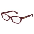 thumbnail image 6 of GUCCI GG0635O 006 Cat Eye Burgundy Gold Demo Lens 53 mm Women's Eyeglasses, 6 of 6