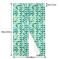 thumbnail image 3 of Door Curtain 34x56in Two Pieces Of Uniform Is Not Easy To Wrinkle The Room Shade And Dustproof For The Wall On The Door Or Window Lightseagreen Colorful Houndstooth_3, 3 of 5