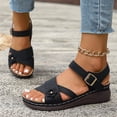 thumbnail image 5 of YOUYEDIAN Womens Orthopedic Sandals Arch Support Flat Wedge Sandals Wide Width Non Slip Slip on Orthopedic Slippers Vacation Beach 2026 New Foam Shoes, 5 of 6