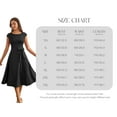 thumbnail image 4 of Vestido de cóctel DRESSTELLS negro para funeral, fiesta de té, negro, XL, 4 of 5