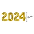 thumbnail image 3 of CxhicLuv 40 Inch Gold 2024 Balloons, Helium Supported Number Balloons for New Year 2024, Giant Foil Decorations for New Year's Eve, 2024 Party & Graduation, Gold New Year Decorations, 3 of 4