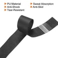 thumbnail image 4 of Unique Bargains 43.3' Round Groove Non-Slip PU Tennis Racket Overgrip Tape Wraps Black 12 Pack, 4 of 6