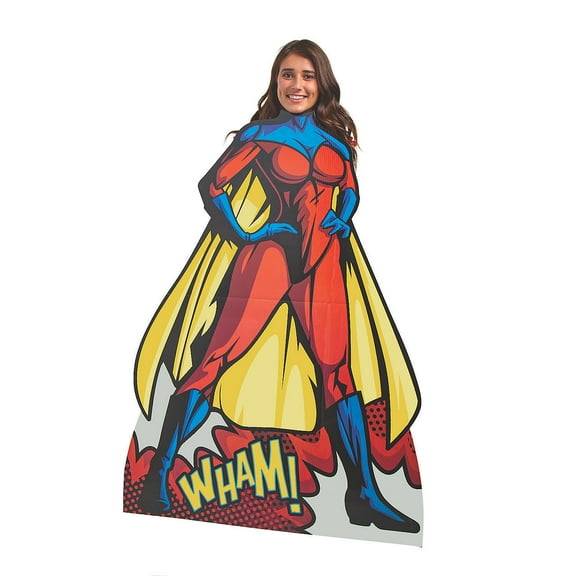 Female Superhero Photo Standup - Party Decor - 1 Piece