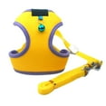 thumbnail image 2 of Flmtop Dog Harness Breathable Convenient Dual Use Pet Vest Harness Leash for Small Dog Yellow, 2 of 9