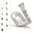 thumbnail image 4 of Hip Hop Single Tooth Grillz Cap Top Gold Silver Plated Punk Teeth Caps Halloween Cosplay Party Tooth Rapper Funny Jewelry Gift BLD, 4 of 7