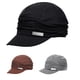 thumbnail image 4 of Guardurnaity Gorros de boina para mujer, gorros con estilo, gorros informales con estilo, gorro octogonal clásico, boinas plisadas con visera, ropa Sombreros Negro, 4 of 6