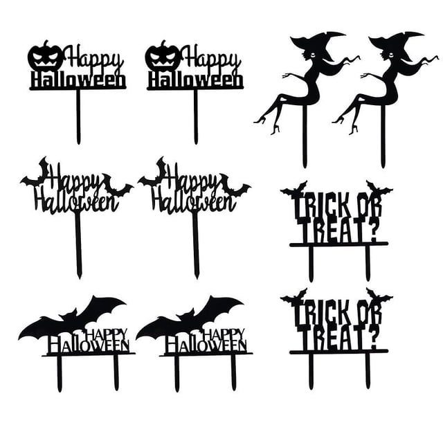 Adorno de pastel Allinless 10 piezas estilo Halloween