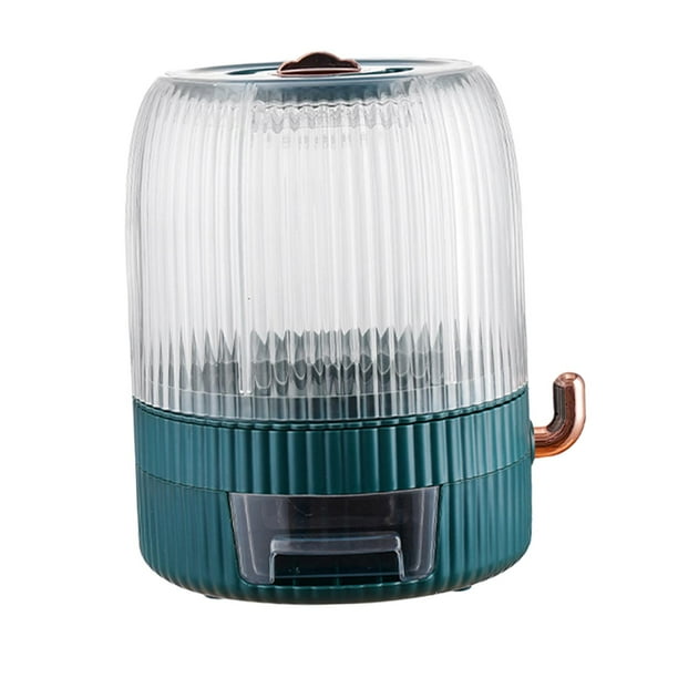 Contenedor multiusos para almacenar arroz, dispensador de arroz sellado de fácil control para frijoles Verde oscuro pálido