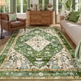 thumbnail image 2 of Lahome Decor 5'x7' Area Rug for Living Room,Machine Washable Non Slip Inside Floor Mat,Vintage Rug,Low Pile Lightweight Vintage Rug for Bedroom Dining Room Office Farmhouse,Green, 2 of 9