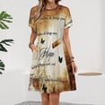 thumbnail image 2 of Will Always Have Hope Short Sleeve Dress Women Summer Evening Dresses Ladies Sundress, 2 of 7