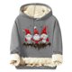 thumbnail image 2 of Sudadera con capucha para hombre, informal, a la moda, con estampado navideño, de manga larga y bolsillo, de poliéster, 2 of 5