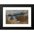 thumbnail image 2 of Wojciech Kossak 14x11 Black Modern Framed Museum Art Print Titled - Cavalry Charging (1925), 2 of 5