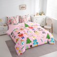 thumbnail image 2 of Manfei Kawaii Pink Nutcracker Twin Bedding Sets 7-Piece, Christmas Princess Bedding Comforter Set, Teen Kid Child Reversible Sheet Sets, Ultra Soft Home Decor, 2 of 6